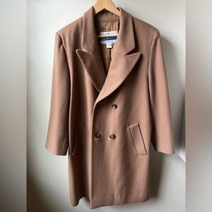 PENDLETON Vintage Classic Virgin Wool Double-Breasted Coat Long‎ Old Money 12